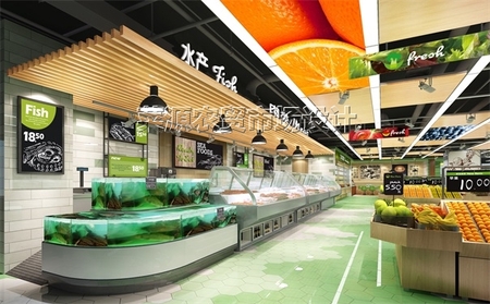 天津信和生鲜超市设计案例图片